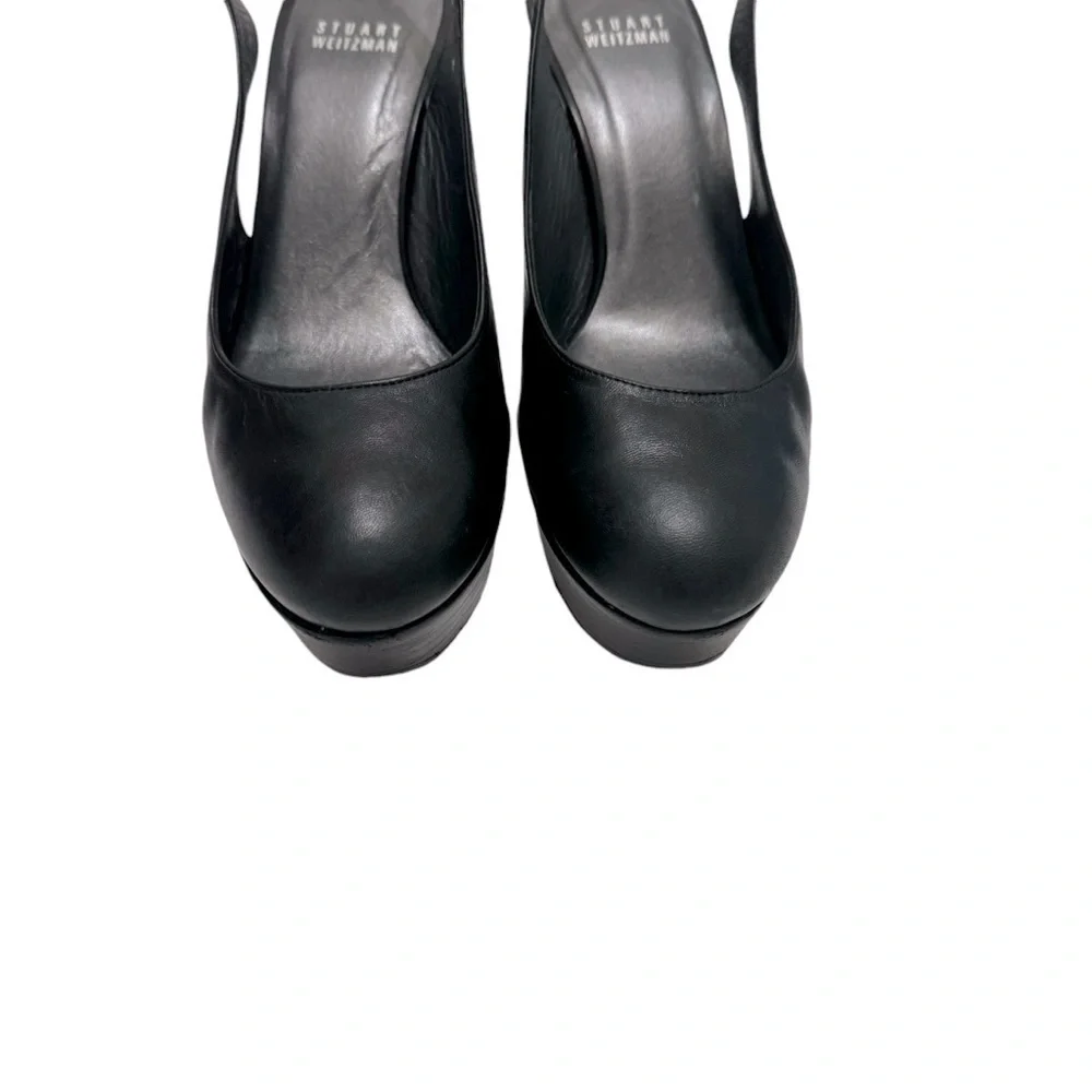 Stauart Weitzman Slingback Round Toe Pumps Sz‎ 8
